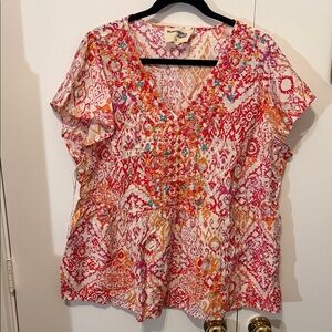 Savanna Jane Vibrant Multicolor Blouse